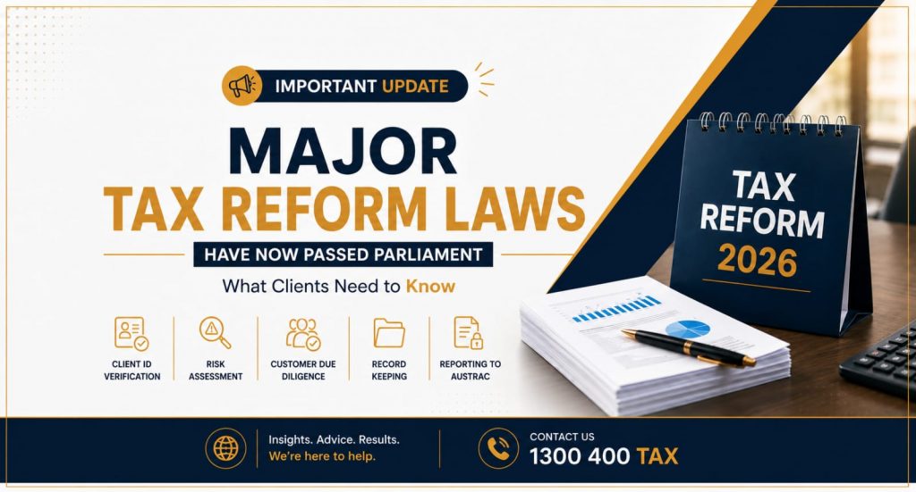 Tax Reform Laws 2026